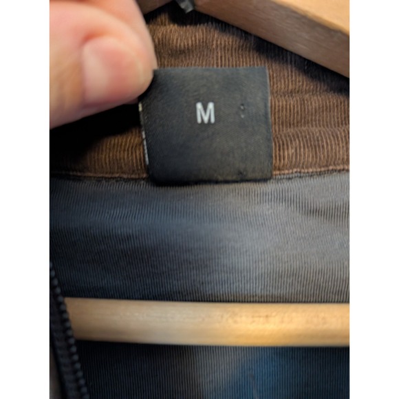 HUGO BOSS Men's Gray Full Zip Jacket Lined Elbow Patch 100% Cotton Designer Med - Picture 4 of 16